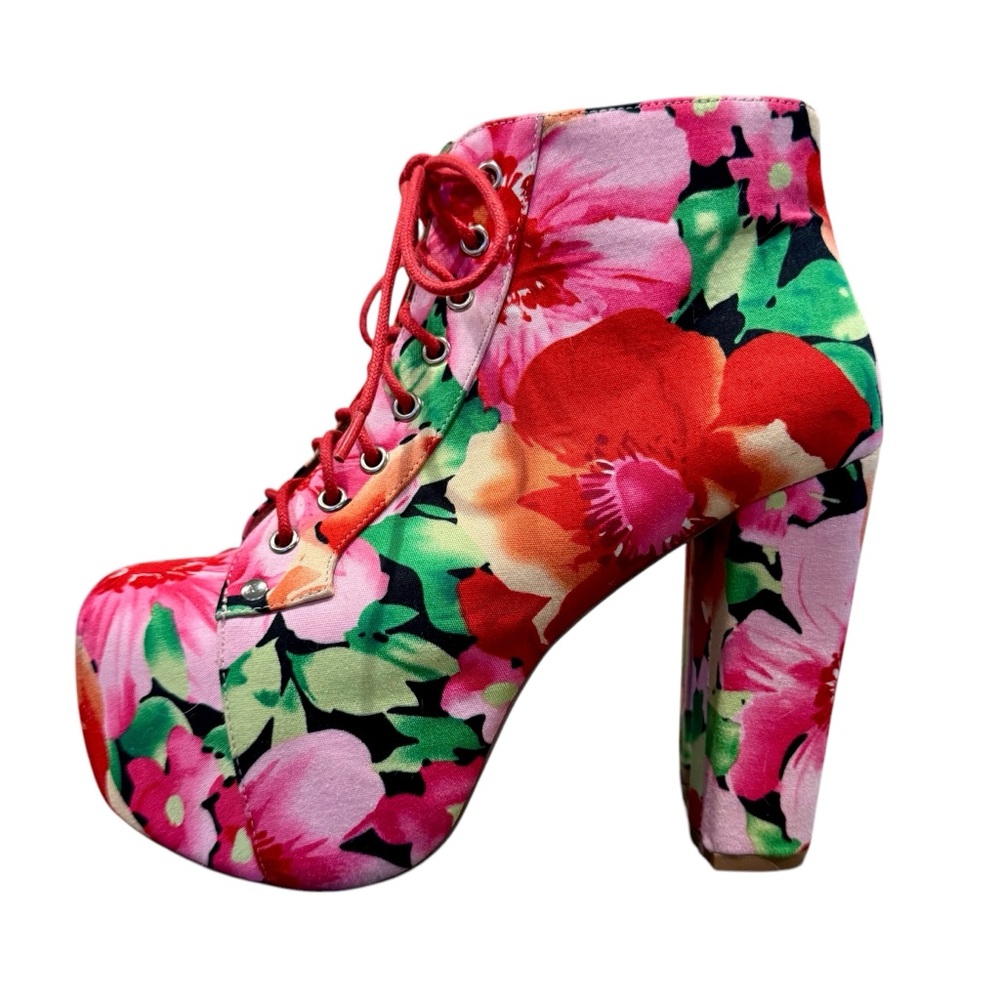 Jeffrey Campbell Lita Flower Platform Booties - Picture 1 of 13